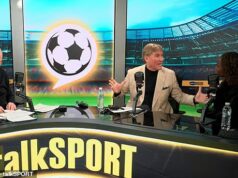 Eni Aluko e Simon Jordan foram pegos em uma briga furiosa no meio do intervalo do anúncio no talkSPORT quando ele disse que seu ‘direito afundaria novamente o Titanic’ e ela acusa Laura Woods de ‘gaslighting’ Eni Aluko e Simon Jordan entraram em confronto no talkSPORT enquanto as consequências de seus comentários sobre Ian Wright continuam
