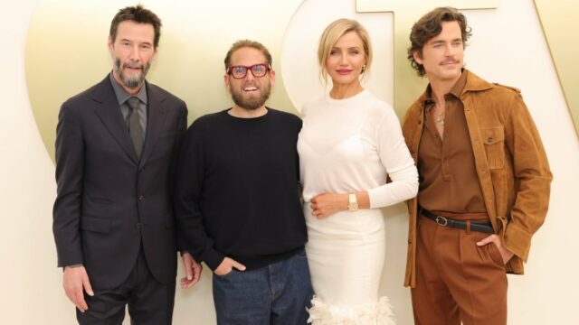 Keanu Reeves e Jonah Hill em 