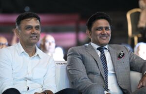 Estádio Chinnaswamy terá arquibancadas com nomes de Anil Kumble e Rahul Dravid Estádio Chinnaswamy terá arquibancadas com nomes de Anil Kumble e Rahul Dravid