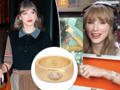 Este anel de ouro se parece exatamente com o estilo preferido de Taylor Swift – mas custa apenas US $ 40 Anel em ouro com diamante lapidação marquise.