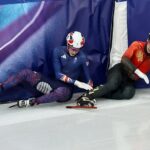 Niall Treacy foi desclassificado da patinação de velocidade em pista curta nas Olimpíadas de Inverno