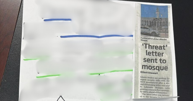 A Mesquita Lakemba, em Sydney, recebeu a sua terceira carta ameaçadora na véspera do Ramadão, que os líderes disseram ter deixado a comunidade muçulmana com medo e ansiosa.