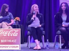 Federais processam engarrafadora da Coca-Cola por organizar evento de networking exclusivo para mulheres Uma colagem de funcionários da Coca-Cola Nordeste em um evento patrocinado pelo empregador, apresentando um painel de discussão e exercícios de formação de equipe.