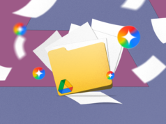 Finalmente limpei meu Google Drive bagunçado com uma ajudinha do Gemini Ícones do Google Docs flutuando ao redor do logotipo da Gemini.