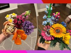 Flores reais morrem, mas esses buquês de LEGO não – presenteie-os no Dia dos Namorados tulipas lego