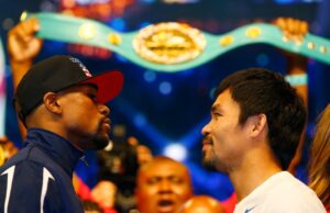 Floyd Mayweather e Manny Pacquiao se preparam para revanche de boxe ao vivo na Netflix em setembro Floyd Mayweather e Manny Pacquiao se preparam para revanche de boxe ao vivo na Netflix em setembro