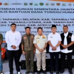 Força-Tarefa PRR inaugura Huntara em South Tapanuli e sete outras regências simultaneamente