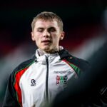 Isak Hansen-Aaroen jogando pelo Man Utd sub-21 x Chelsea