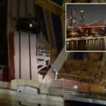 Fotos angustiantes mostram o resgate de um adolescente que caiu 15 metros na ponte de Nova York em uma manobra do TikTok que deu errado