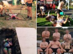 Fotos horríveis surgem do acampamento de verão da elite, onde adolescentes supostamente reconstituíram o Holocausto Fotos horríveis surgem do acampamento de verão da elite, onde adolescentes supostamente reconstituíram o Holocausto