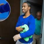 Francisco Lindor, do New York Mets, durante o treinamento de primavera no Clover Field.