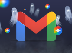 Gemini no Gmail está economizando meu tempo ao aperfeiçoar a arte do fantasma Ilustração de uma mão robótica segurando o logotipo do Gmail, cercada por brilhos do Google Gemini e aviões de papel voando.