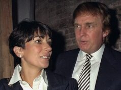 Ghislaine Maxwell se oferece para exonerar Trump se ela for libertada da prisão Ghislaine Maxwell e Donald Trump em uma festa em 1997.