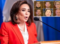Grande júri se recusa a indiciar seis legisladores democratas que Trump acusou de “comportamento sedicioso” A procuradora dos EUA para o Distrito de Columbia, Jeanine Pirro, fala durante uma coletiva de imprensa na sede do Departamento de Justiça em Washington, DC
