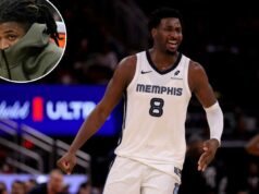 Grizzlies enviam Jared Jackson Jr. para o Jazz em grande negociação na NBA Jaren Jackson Jr. do Memphis Grizzlies reagindo após uma cesta.