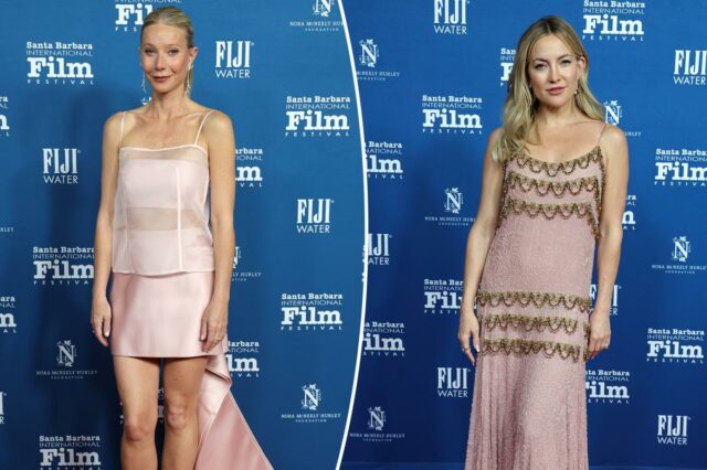 Gwyneth Paltrow e Kate Hudson no 41º Festival Internacional Anual de Cinema de Santa Bárbara.