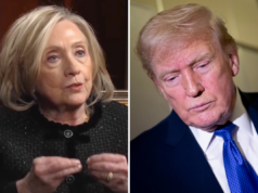 Hillary Clinton desafia Trump sobre arquivos de Epstein Hillary Clinton speaks to the BBC on 16 February 2026 and Donald Trump speaks to members of the media aboard Air Force One while flying from Palm Beach International Airport on February 16, 2026 en route to Washington, DC.