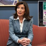 A governadora do estado de Nova York, Kathy Hochul, fala em uma entrevista coletiva em 30 de janeiro de 2026.