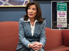 Hochul finalmente revela quanto em pedágios de congestionamento em Nova York ela pagou sob o acordo MTA A governadora do estado de Nova York, Kathy Hochul, fala em uma entrevista coletiva em 30 de janeiro de 2026.