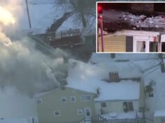 Homem de Massachusetts acidentalmente incendeia casa enquanto tentava derreter gelo com maçarico Homem de Massachusetts acidentalmente incendeia casa enquanto tentava derreter gelo com maçarico