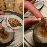 Homem fica chocado após encontrar pérola em molusco em restaurante