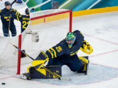 Hóquei masculino sueco enfrentando a crueldade nas Olimpíadas, apesar de três vitórias consecutivas: ‘Parece uma derrota’ O goleiro Jacob Markstrom nº 25 da Suécia faz uma defesa durante a partida preliminar masculina do Grupo B entre Suécia e Eslováquia no oitavo dia dos Jogos Olímpicos de Inverno Milano Cortina 2026 na Arena de Hóquei no Gelo Milano Santagiulia em 14 de fevereiro de 2026 em Milão, Itália.
