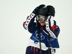 Hunter Hess cai na final do halfpipe freestyle após abordar o rótulo de ‘perdedor’ de Trump Hunter Hess, dos Estados Unidos, reage durante a primeira corrida da final masculina do Freeski Halfpipe.