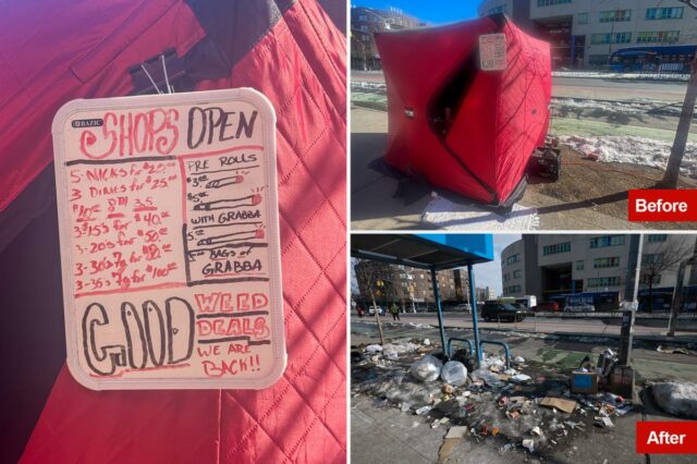 'Igloos de drogas' do Bronx fechados pela polícia, mas ameaçadores 'traficantes de maconha' ameaçam escribas do Post, prometem retornar
