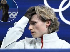 Ilia Malinin tem um momento quente no microfone após decepcionante exibição nas Olimpíadas Ilia Malinin reagindo na área do beijo e do choro depois de competir na final da patinação artística individual masculina de patinação livre nos Jogos Olímpicos de Inverno de 2026.