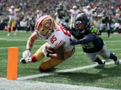 Inman: 49ers enfrentam caminho assustador para o Super Bowl da próxima temporada Trabalhadores preparam o Levi's Stadium para o Super Bowl LX entre o Seattle Seahawks e o New England Patriots em Santa Clara, Califórnia, sábado, 31 de janeiro de 2026. (AP Photo/Godofredo A. Vásquez)