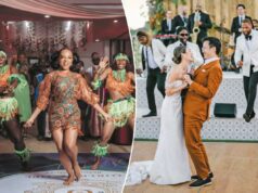 Intensificando: Casais estão iniciando a primeira dança em estilo espetacular Intensificando: Casais estão iniciando a primeira dança em estilo espetacular