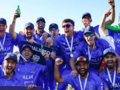 Itália pronta para impressionar na estreia na Copa do Mundo T20 contra a Escócia Wayne Madsen em ação.