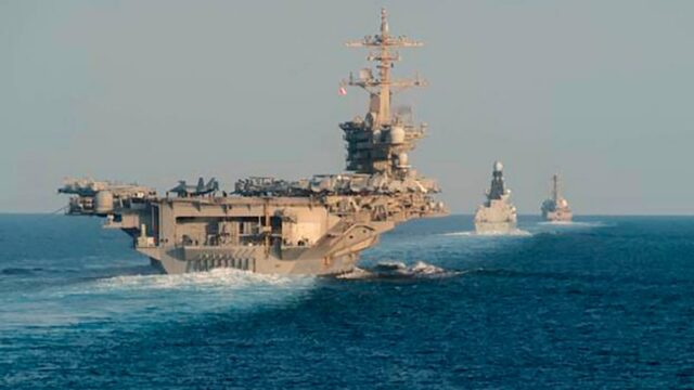 Jato de combate abate drone iraniano que se aproximava de O porta-aviões USS Abraham Lincoln em 2019.