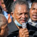 Jesse Jackson fala durante o terceiro dia da Convenção Nacional Democrata em 2016