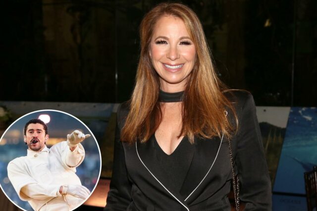 Jill Zarin participando da comemoração do 75º aniversário de Andy Sabin.