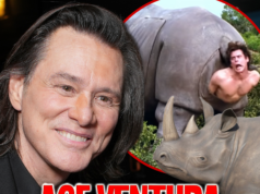 Jim Carrey Butt Birth Mechanical Rhino de ‘Ace Ventura’ em leilão jim carrey ace ventura rhino main getty propstoreauction