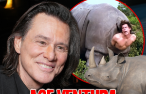 Jim Carrey Butt Birth Mechanical Rhino de ‘Ace Ventura’ em leilão jim carrey ace ventura rhino main getty propstoreauction