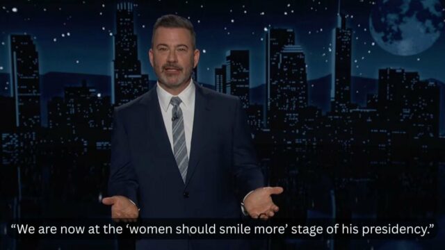 Jimmy Kimmel responde ao último insulto de Trump a uma jornalista
