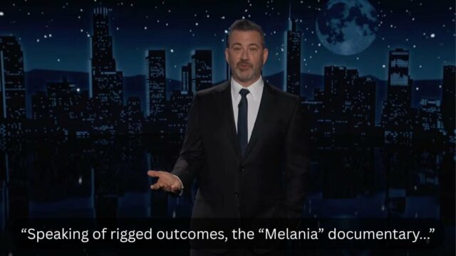 Jimmy Kimmel tem uma resposta contundente aos números de bilheteria do documentário Melania
