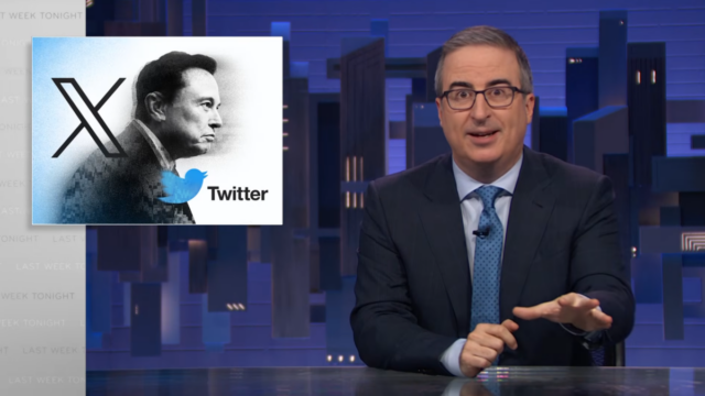John Oliver faz um resumo brutal do estado atual de John Oliver faz um resumo brutal do estado atual de Elon Musks X