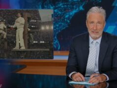 Jon Stewart critica a indignação conservadora por causa do programa do intervalo do Super Bowl de Bad Bunny: Trump acha que ‘Bad Bunny é o único cara no mundo que é fluente em espanhol’ Jon Stewart critica a indignação conservadora por causa do programa do intervalo do Super Bowl de Bad Bunny: Trump acha que 'Bad Bunny é o único cara no mundo que é fluente em espanhol'