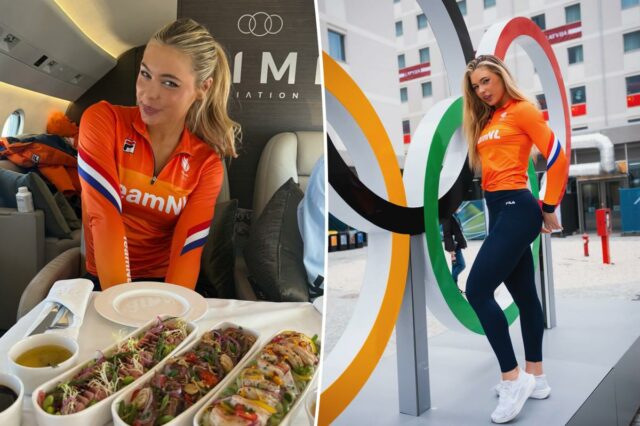 Jutta Leerdam, estrela da patinação de velocidade nas Olimpíadas da Holanda, considerada 'diva' por voar para os Jogos de Inverno em um jato particular
