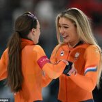 Jutta Leerdam terminou em segundo lugar, atrás de sua companheira de equipe holandesa Femke Kok na corrida de 500m