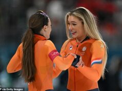 Jutta Leerdam fica aquém do ouro nos 500m enquanto o nervoso Jake Paul a torce nas Olimpíadas de Inverno Jutta Leerdam terminou em segundo lugar, atrás de sua companheira de equipe holandesa Femke Kok na corrida de 500m