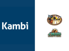 Kambi expande presença na Dakota do Norte com acordo de apostas esportivas de cassino tribal Kambi expande presença na Dakota do Norte com acordo de apostas esportivas em cassino tribal. Gráfico dividido mostrando o logotipo Kambi em um fundo azul à esquerda, com o selo Mandan, Hidatsa e Arikara Nation e o logotipo 4 Bears Casino & Lodge exibido em um fundo claro à direita.