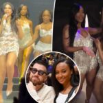 Kayla Nicole se junta a Toni Braxton no palco para apresentar uma dança que foi supostamente uma afronta a Taylor Swift