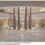 Uma área impressionante poderia ser criada abaixo do Lobby Central do Parlamento de acordo com os planos