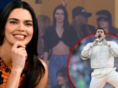 Kendall Jenner assiste ex Bad Bunny se apresentar no show do intervalo do Super Bowl Kendall Jenner Coelho Mau Getty 1