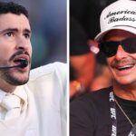 Bad Bunny se apresentando no Super Bowl LX (Getty Images)