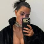 Kim Kardashian mostra decote em top profundo e mais fotos de estrelas